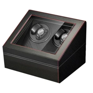 4+6 Auto Rotation Leather Watch Winder Storage Display Case Box